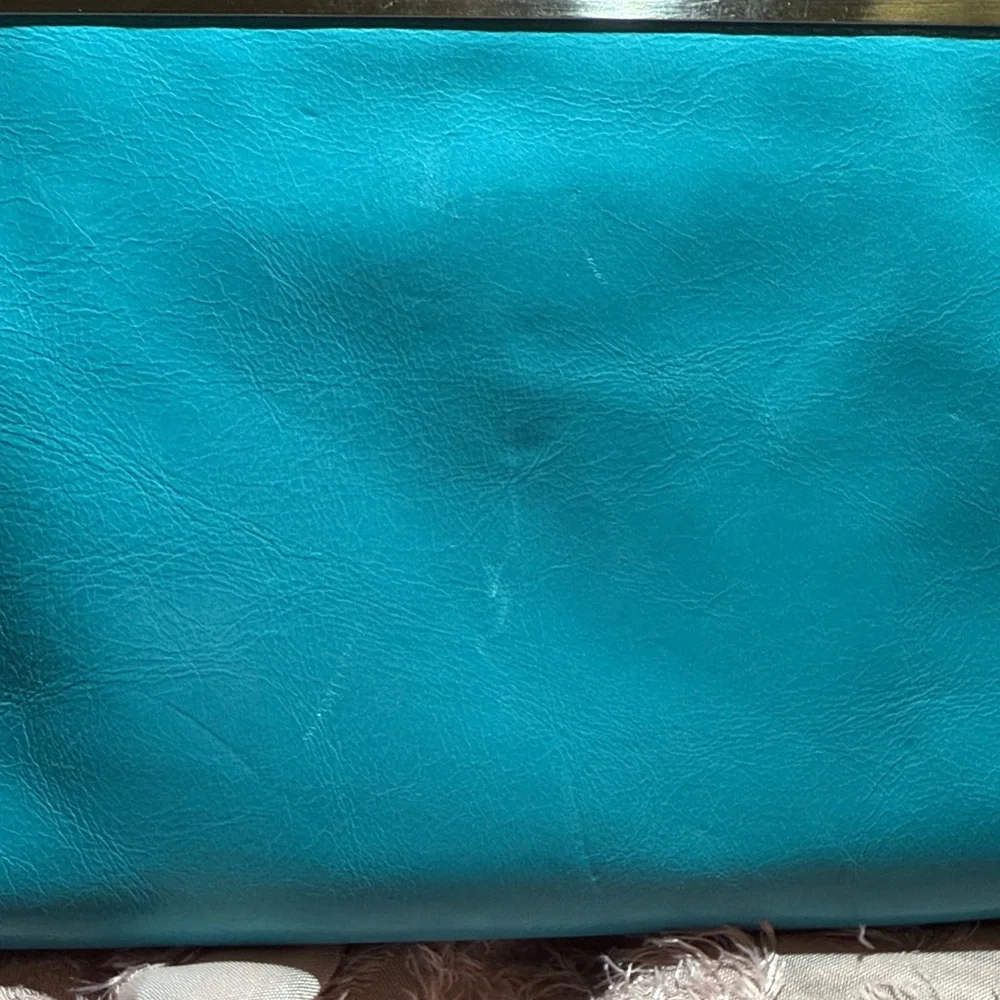 HOBO Blue Lauren Leather Clutch - Picture 12 of 12